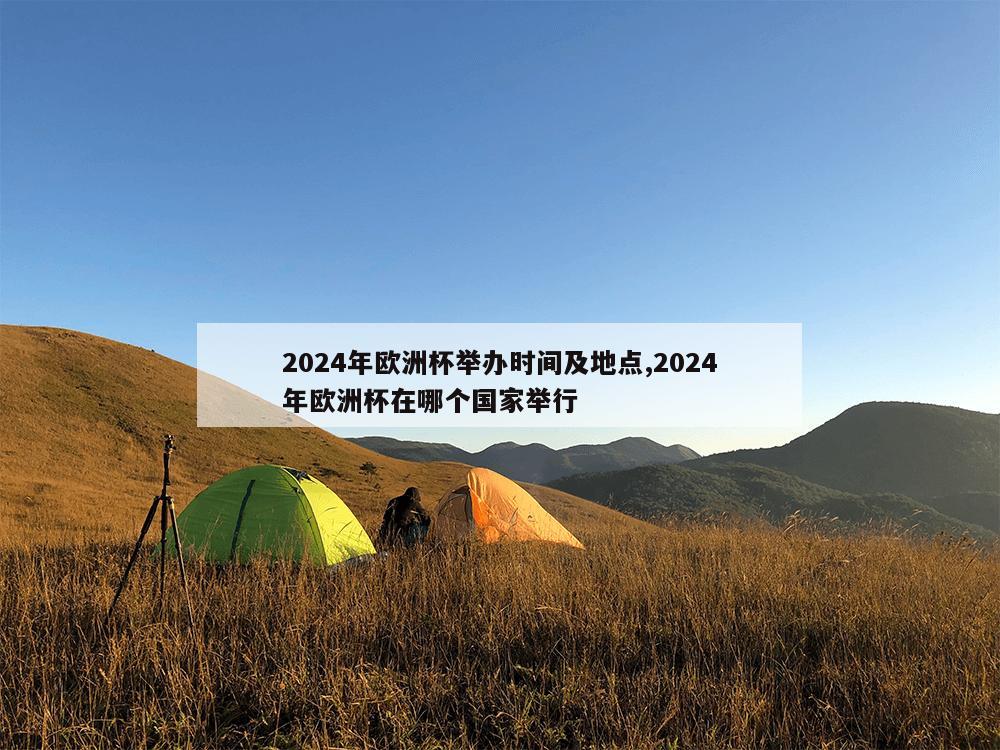 2024年欧洲杯举办时间及地点,2024年欧洲杯在哪个国家举行